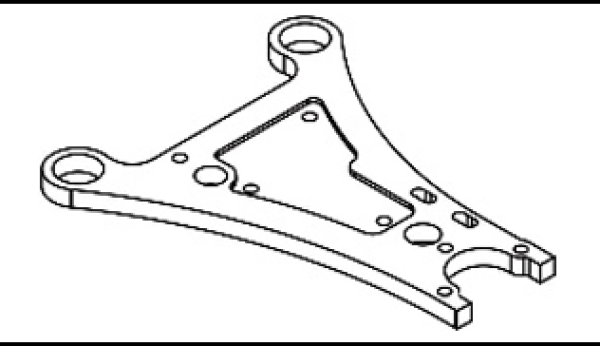 Axon TC10/3 CARBON REAR LOWER ARM 1stk.